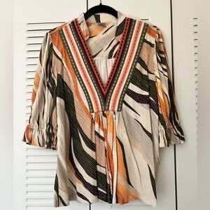 Bl-nk London Stephanie V-neck blouse